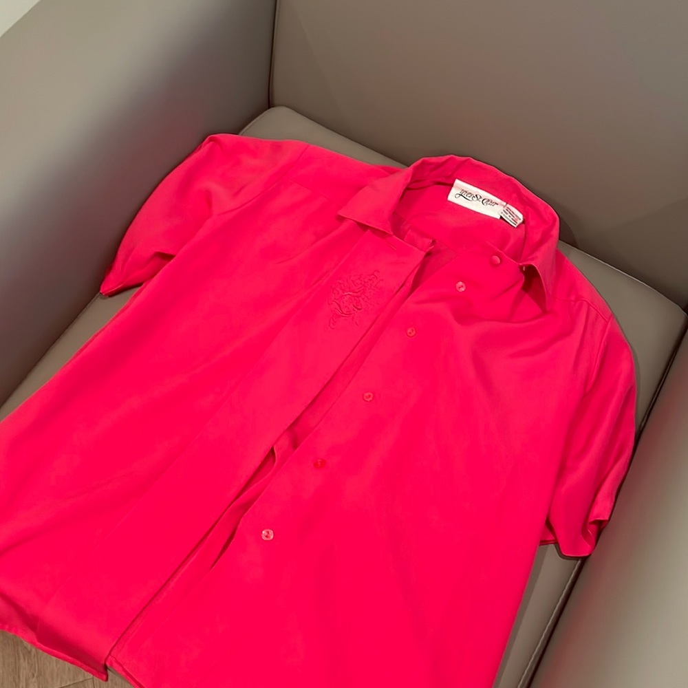 Pink Yves St. Clair blouse
